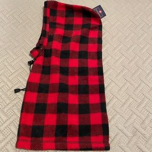 NWT-Red Flannel Hooded Gaiter Scarf- OSFM